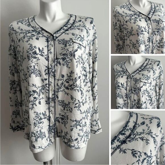 Secret Treasures Button-up Pajama Top, Size 2X - Picture 1 of 7